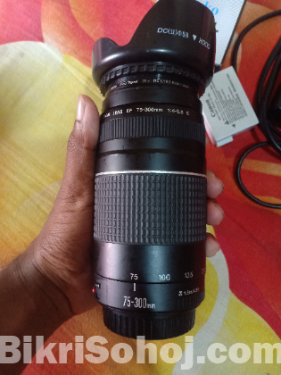 Canon 600D Dslr Camera With 75-300mm Zoom Lens